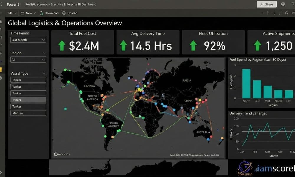 Enterprise Business Intelligence (BI) Dashboard for Logistics Optimize